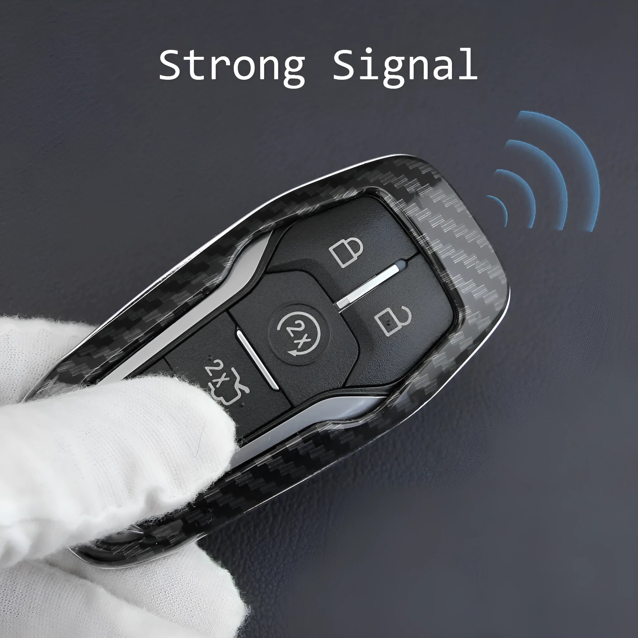 Plastic protective shell for car key remote with single shell design and buckle option