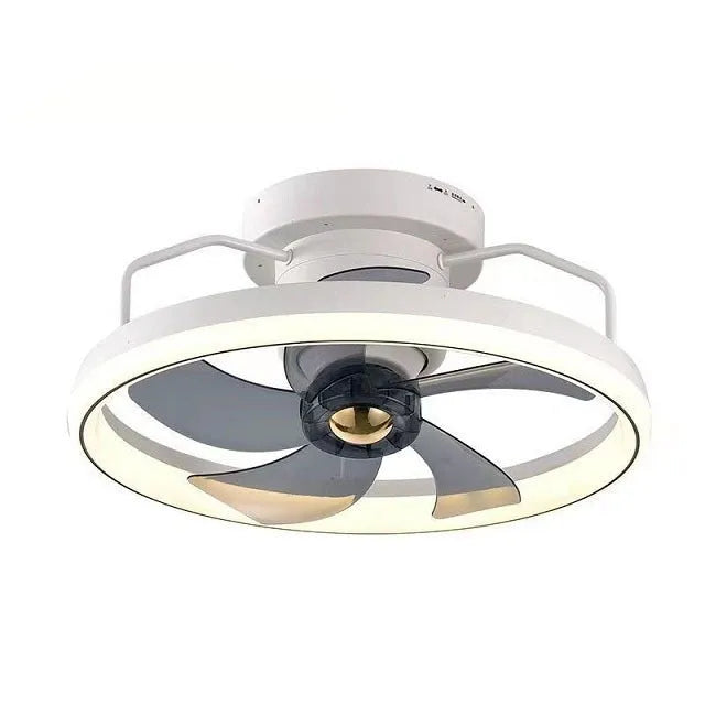 500mm diameter overhead fan lamp with integrated light in modern simple design