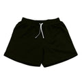 Man's black mesh quick-drying athletic shorts for summer running and fitness.