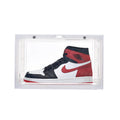 Folding PP plastic sneaker storage box, black, outer dimensions 34 x 25 x 18.2 cm, stacked shoe cabinet