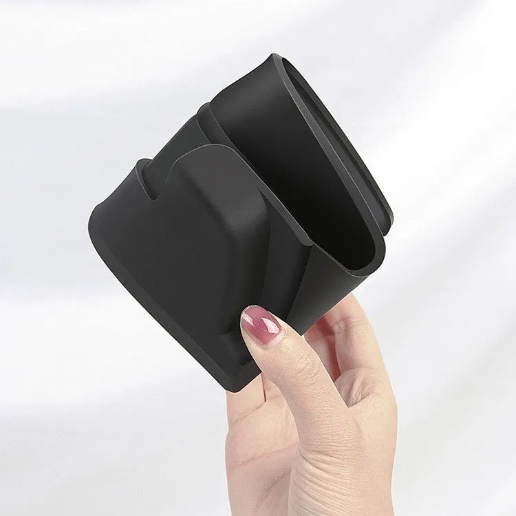 Black silicone glasses case for Tesla Model 3/Y central armrest box with nano adhesive pad