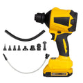 Yellow 680W rechargeable lithium battery dust gun with blowing and suction functions for household cleaning