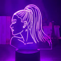 Acrylic 3D night light with European style laser-cut design and colour changing LED illumination