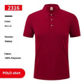 Ice silk polo shirt short sleeve pullover in polyester viscose blend fabric