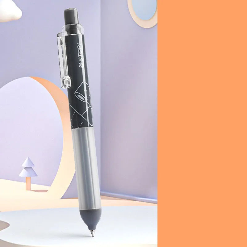 0.5mm automatic pencil with soft cloud grip in black and white colour options