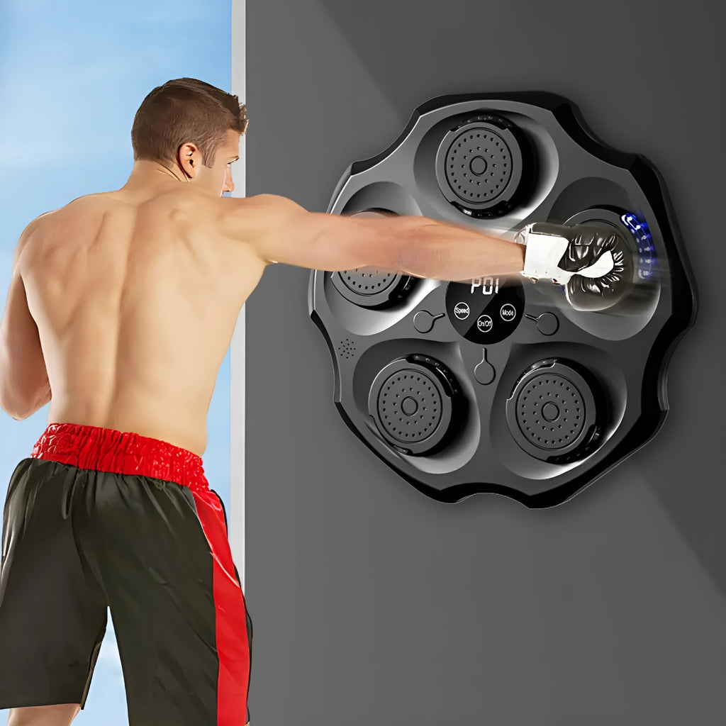 Bluetooth music boxing wall target hanging on wall with intelligent rhythm recognition for home fitness training