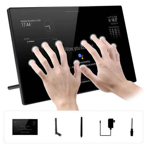 13.3-inch integrated computer touch display with CM4 controller for voice assistant projects