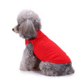 Small dog wearing black cotton hooded T-shirt pullover pet clothing