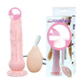 Realistic strong suction cup dildo in flesh colour with TPR and ABS construction, 200mm x 40mm