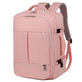 Large black waterproof backpack with multiple pockets and zippers for business travel
