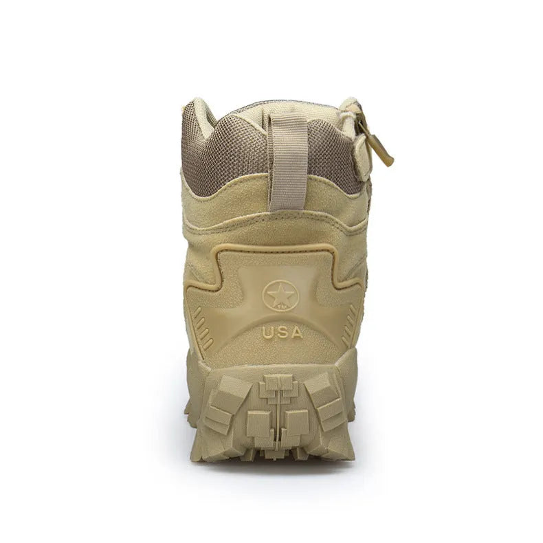 US Army Delta Tactical Boots for men in black colour with rubber sole.