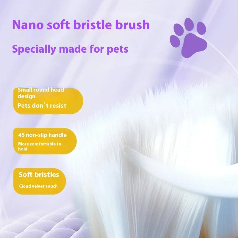 White pet toothbrush pen with 5ml whitening gel for dog and cat dental care