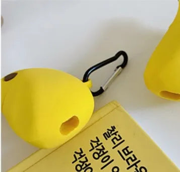 Yellow silicone protective case for Apple AirPods Pro and AirPods 3rd generation wireless headphones