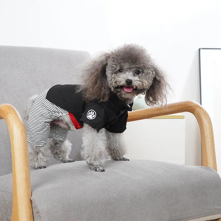 Lightweight cotton poodle clothes available in four sizes with pants or skirt options