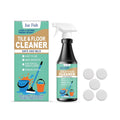 237ml bottle of lemon floor cleaner and packet of refill cleaning tablets.