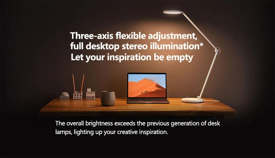 ProLED intelligent folding desk lamp for reading and writing work on a desk