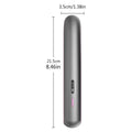 Moon shadow grey wireless hair straightener with tourmaline ceramic plates and temperature display