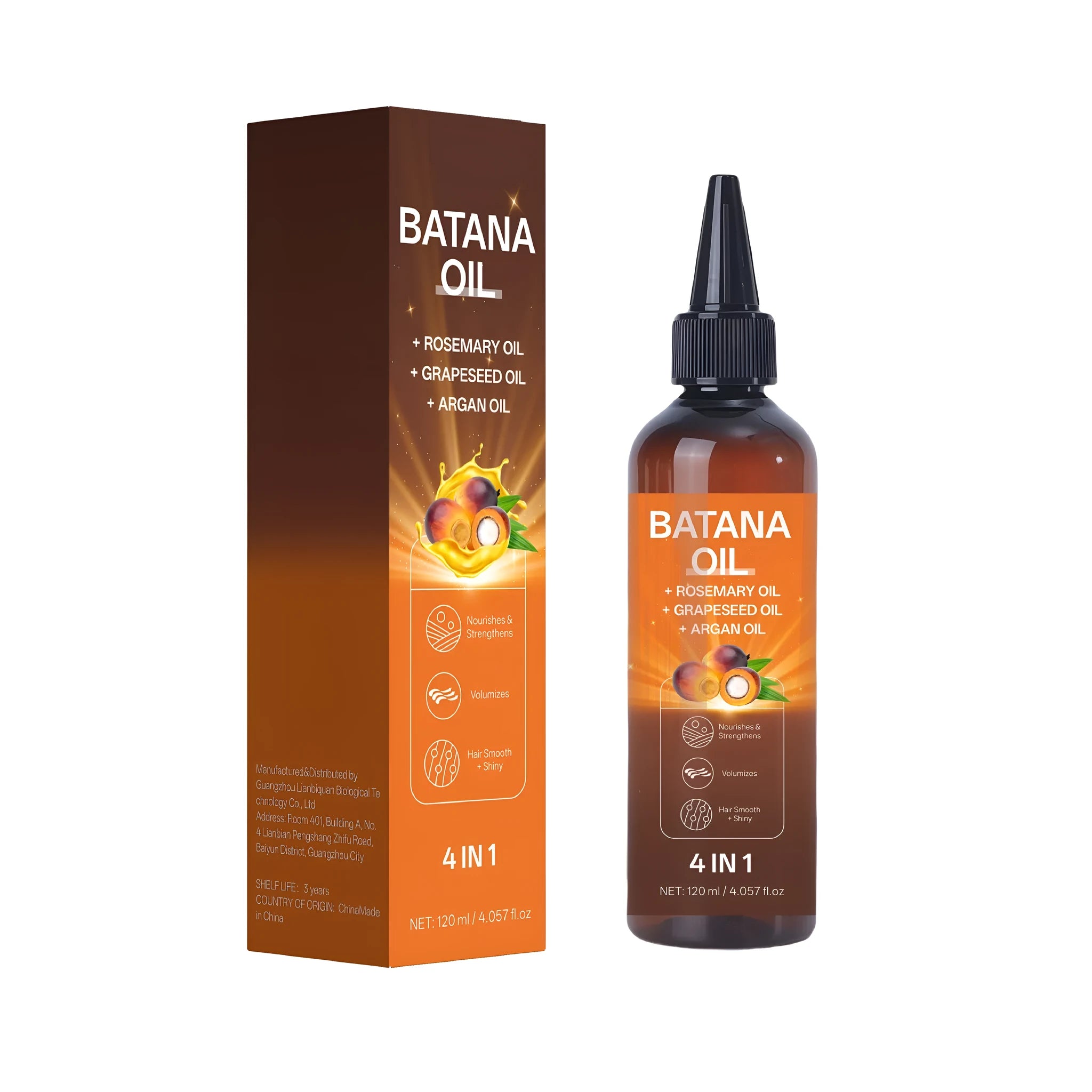 Batana styling cream moisturising anti-fracture treatment oil container