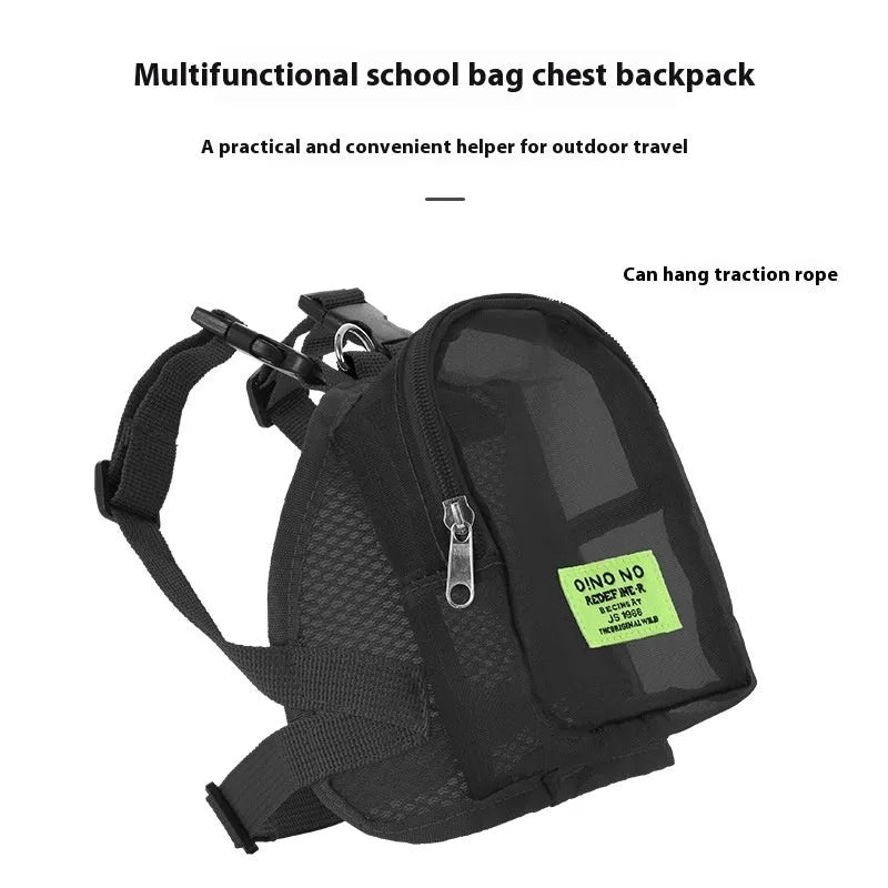 Breathable polyester pet carrier backpack in solid colour with adjustable straps for small dogs