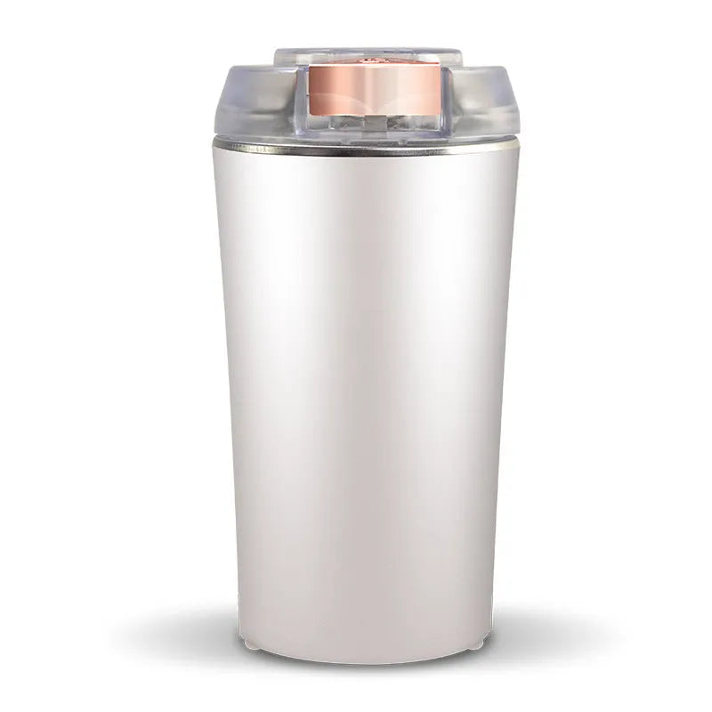 Blue mini flour mill grinder machine with 304 stainless steel construction for grain and pepper grinding