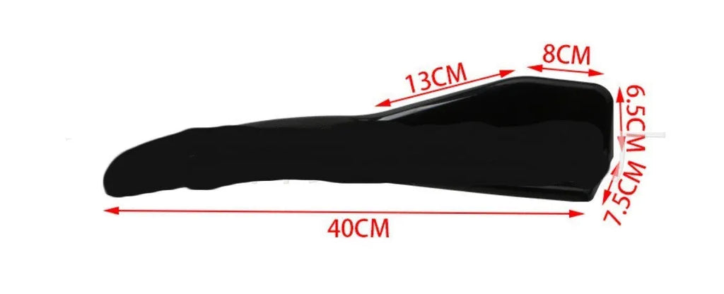 Pair of black ABS plastic car deflector lights for front and rear installation on General Motors vehicles.