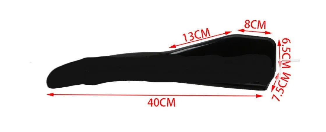 Pair of black ABS plastic car deflector lights for front and rear installation on General Motors vehicles.