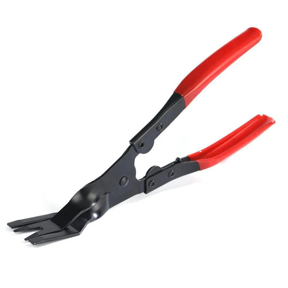 Blue car door panel separator pliers with 240mm drop forged steel construction for interior clamp removal