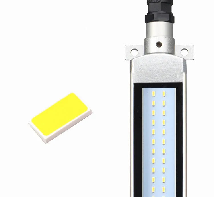 CNC lathe LED explosion proof work light 1.2m IP68 with aluminium housing and tempered glass cover