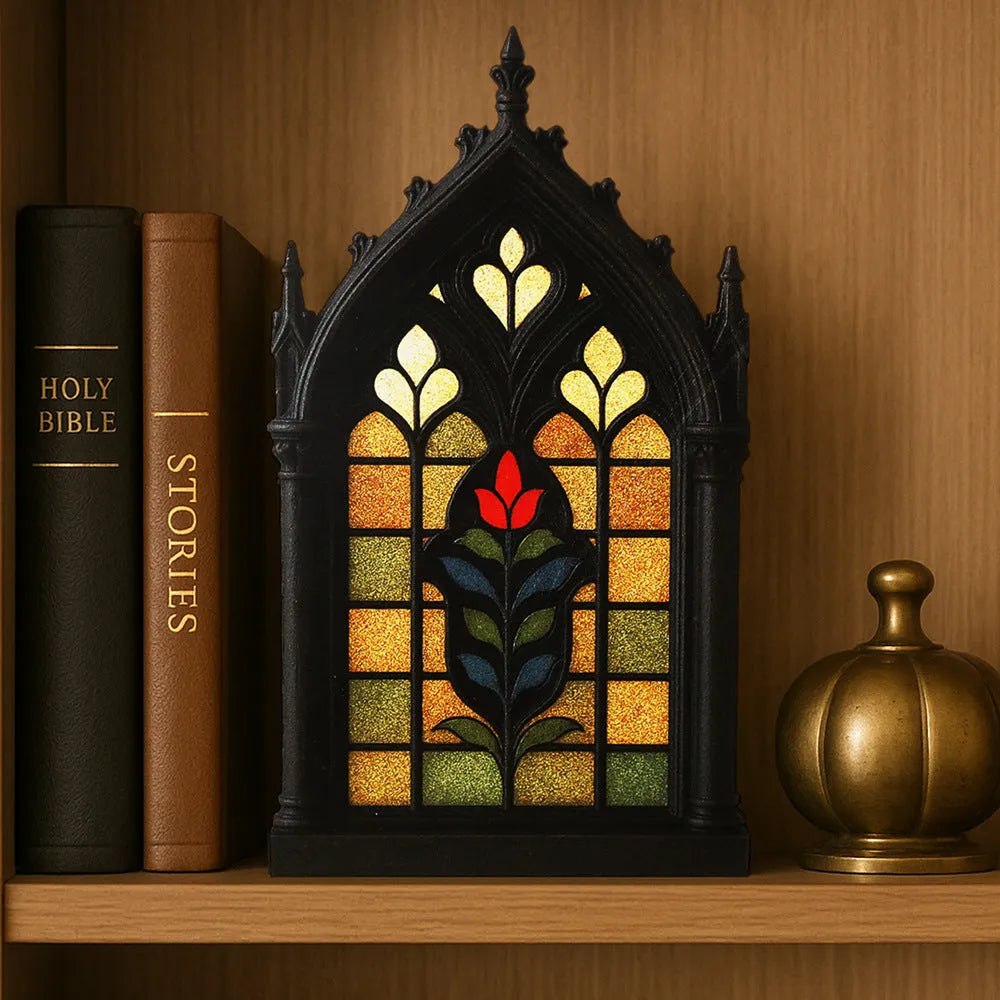 Black wooden gothic door frame wall mounted storage rack with three size options small medium large