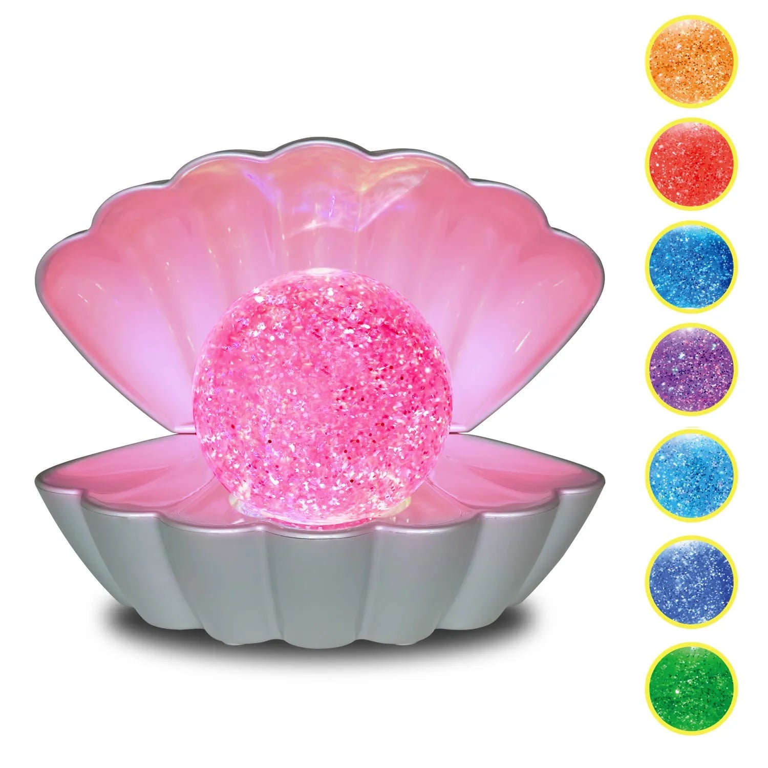 Shell-shaped neon decorative night lamp with battery power