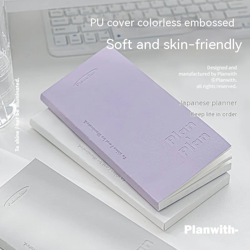 Embossed visual metre book notebook showing cover colours and 80 sheets of 100g white cow paper
