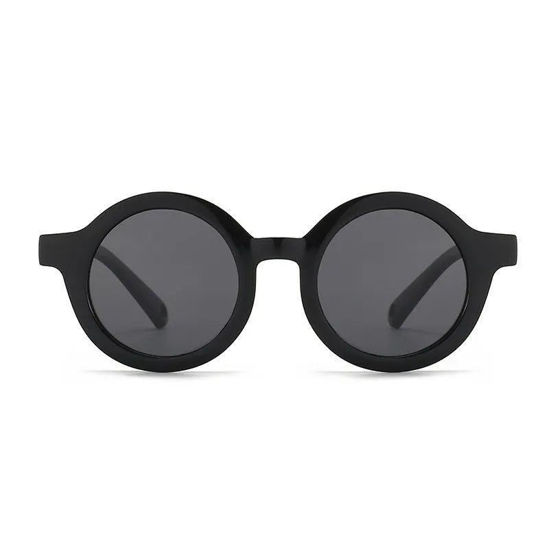 Children's round frame silicone sunglasses with polarised lenses for 0-3 year olds