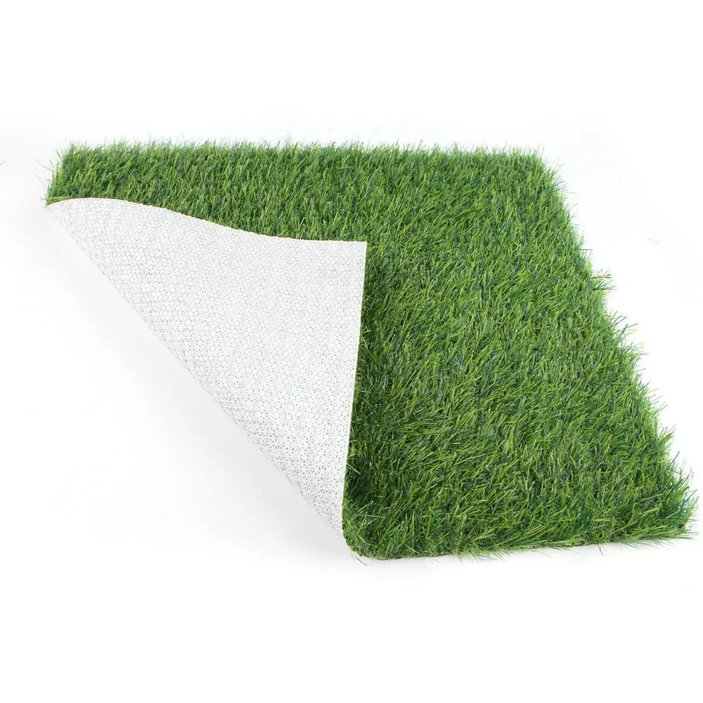 Washable pet lawn mat in 50x60 cm size for indoor dog toilet training on a tiled floor