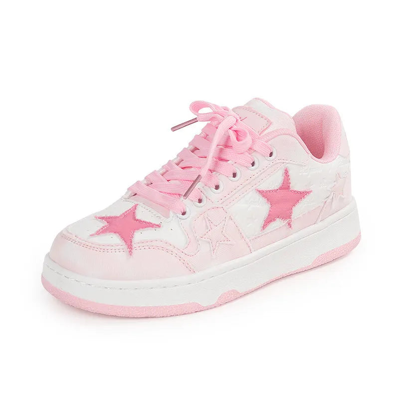 New Minority denim skateboard shoes, front lace-up, rubber sole, available in black, green, and pink, sizes 36-44