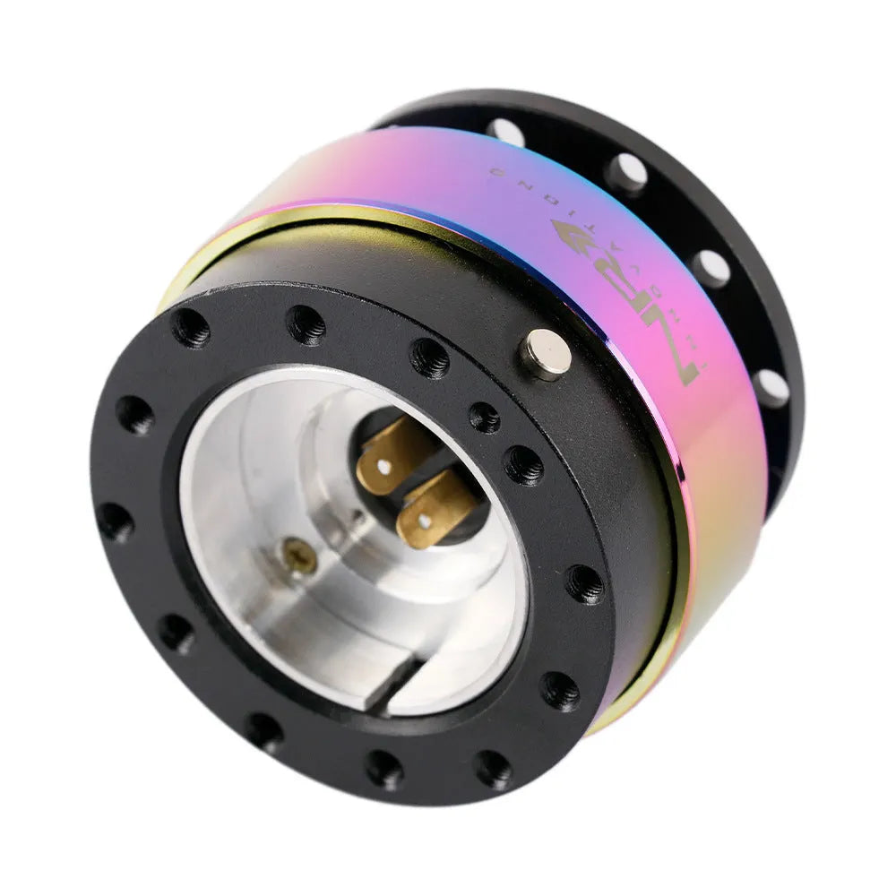 Colorful car modification quick release steering wheel device with lock connection base