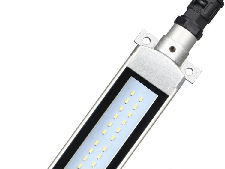 CNC lathe LED explosion proof work light 1.2m IP68 with aluminium housing and tempered glass cover