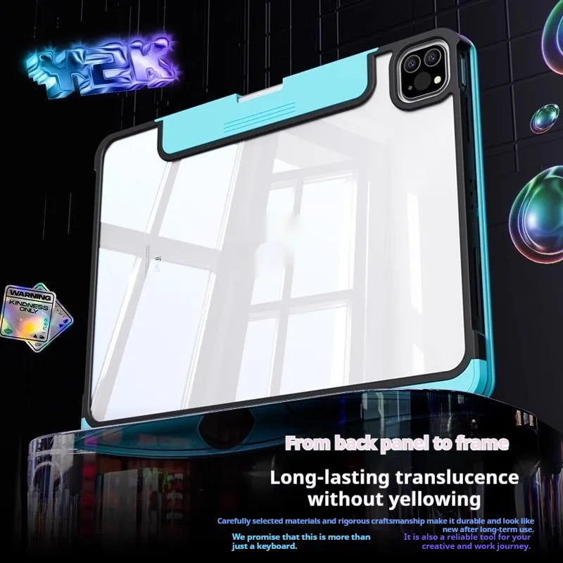 Blue PC protective case for Apple iPad tablet with shockproof features