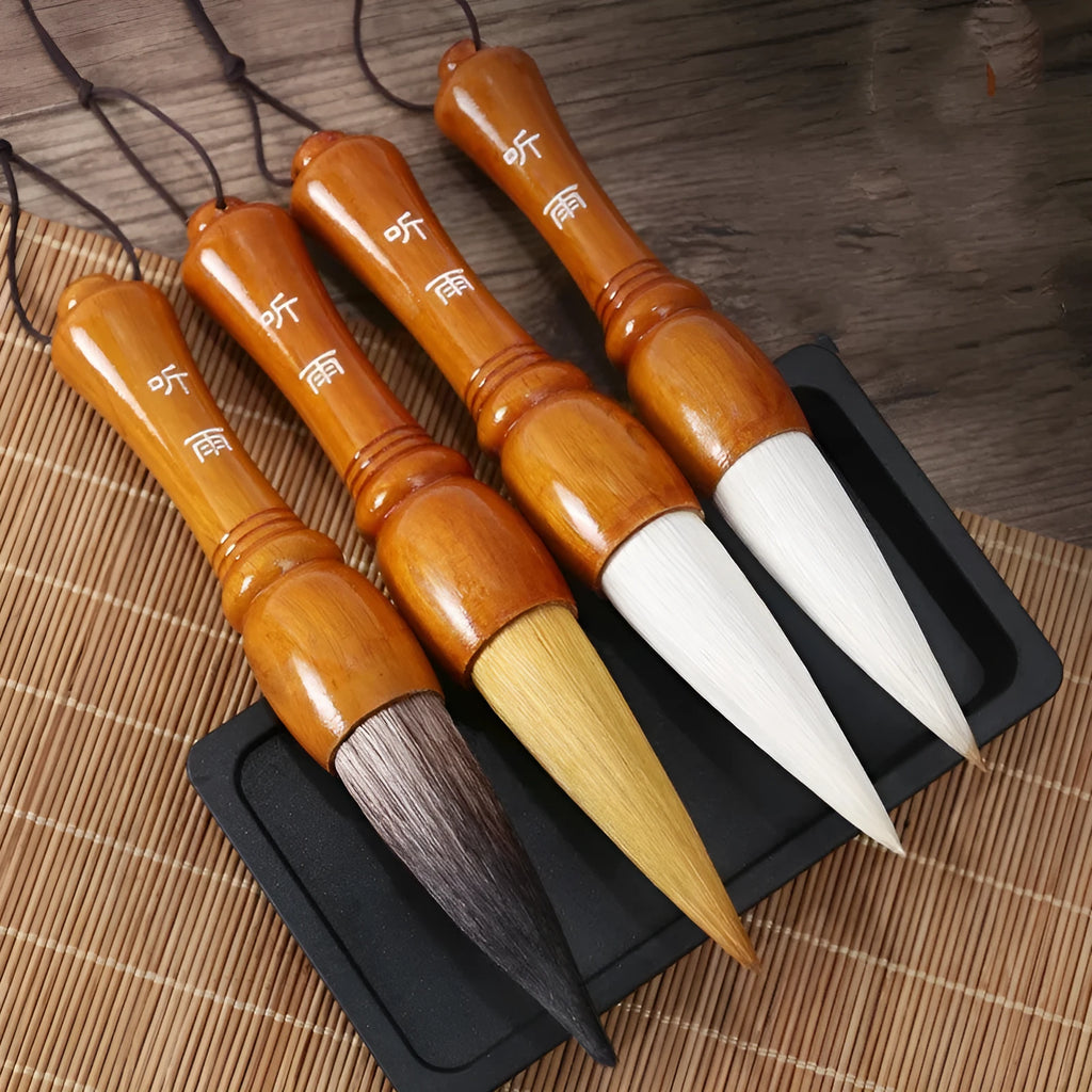 Large traditional Chinese wrist calligraphy brush with sheep hair nib for painting.