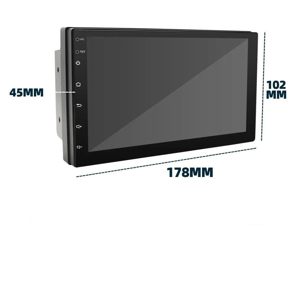 Black universal 7-inch CarPlay MP5 GPS navigation stereo for 12V manual transmission vehicles