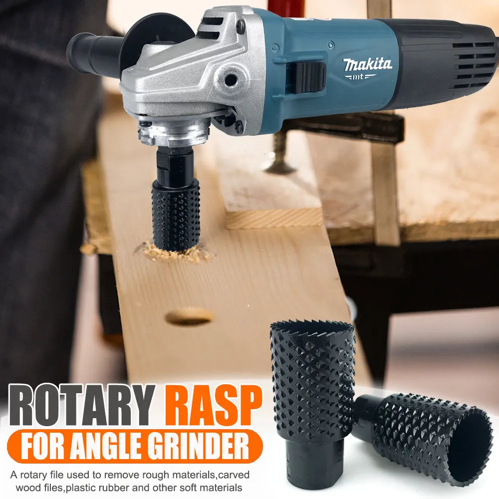 Spherical grinding head for angle grinder with M10 and M14 thread, woodworking tapper accessory