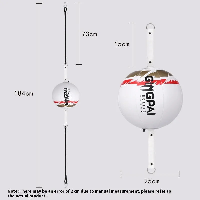 Hanging boxing speed ball for reaction training with PU construction in three colour options