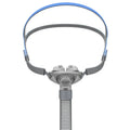 Ventilator nasal pillow mask with thickened silicone cushions and adjustable headband for CPAP machines