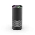 Car indoor wireless air purifier in aluminium alloy and ABS, 65x150mm, available in black silver and metallic grey