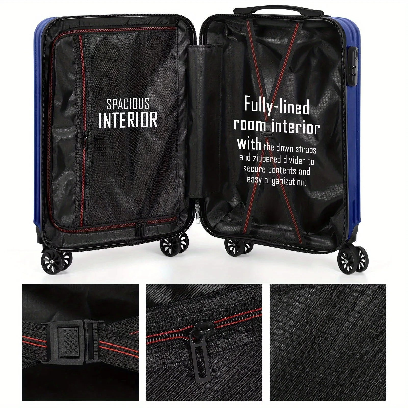 Aluminium alloy travel set with 14in and 20in cases showing towel-like texture
