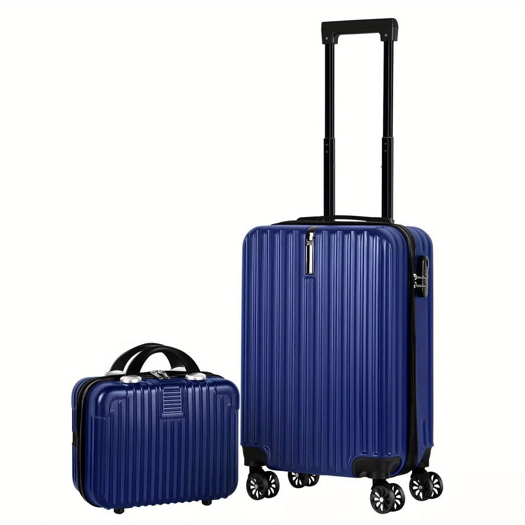 Aluminium alloy travel set with 14in and 20in cases showing towel-like texture