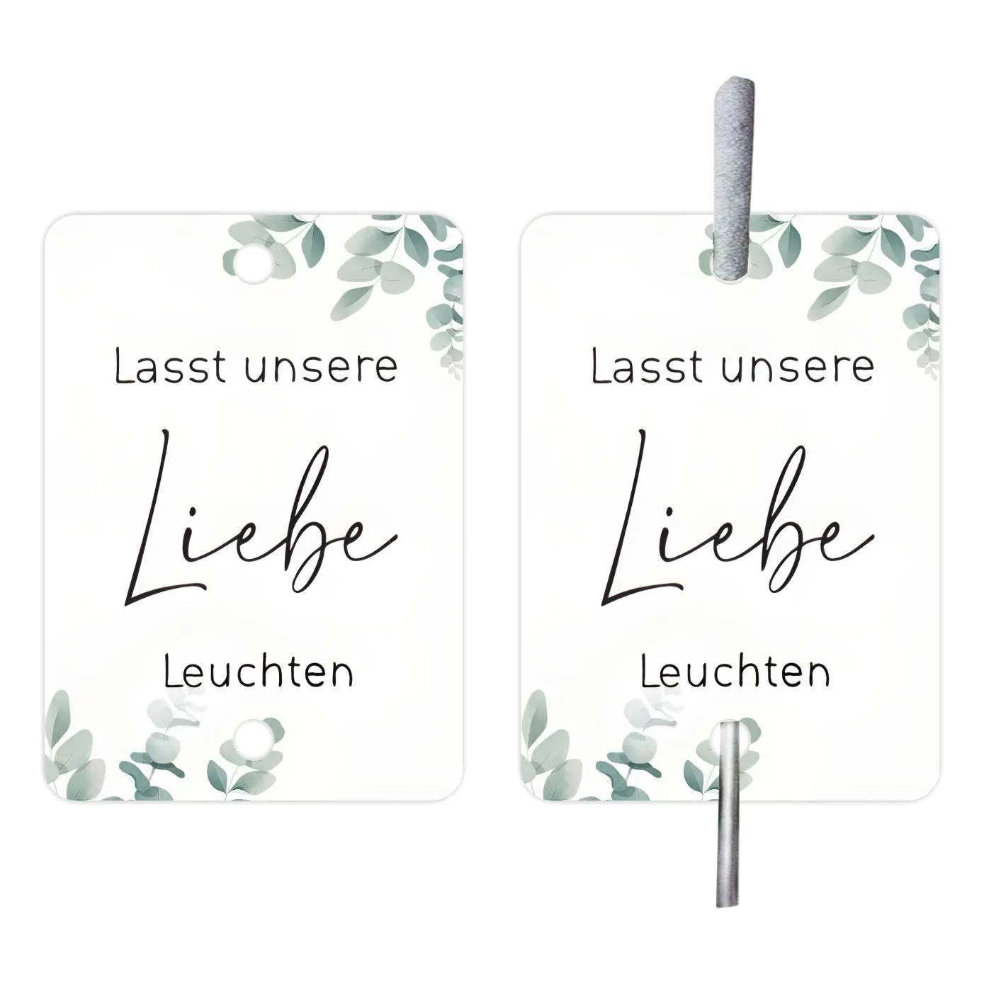 50 sheets of white card wedding decoration labels with sparkling firework and I Make Love design.