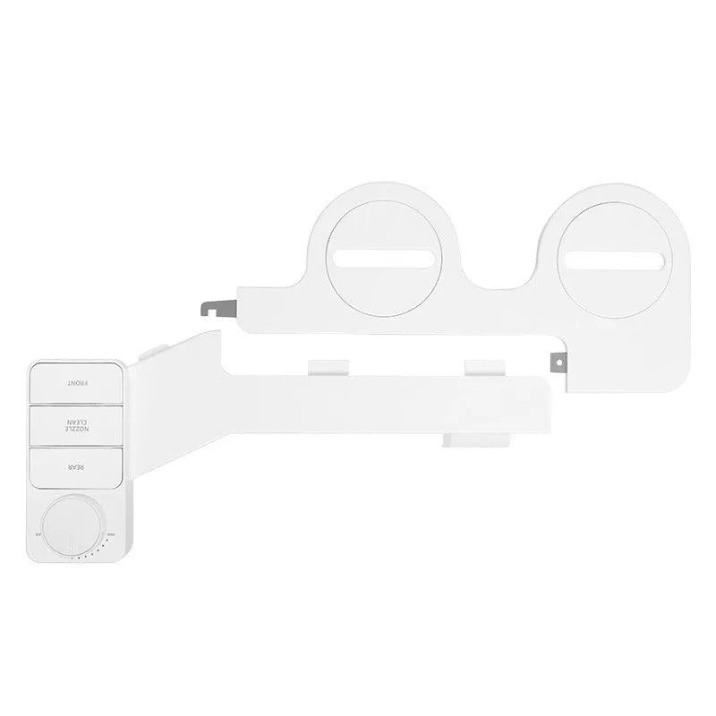 Bidet wash butt-lifting tool with split detachable ABS plastic construction in KB06 pure white