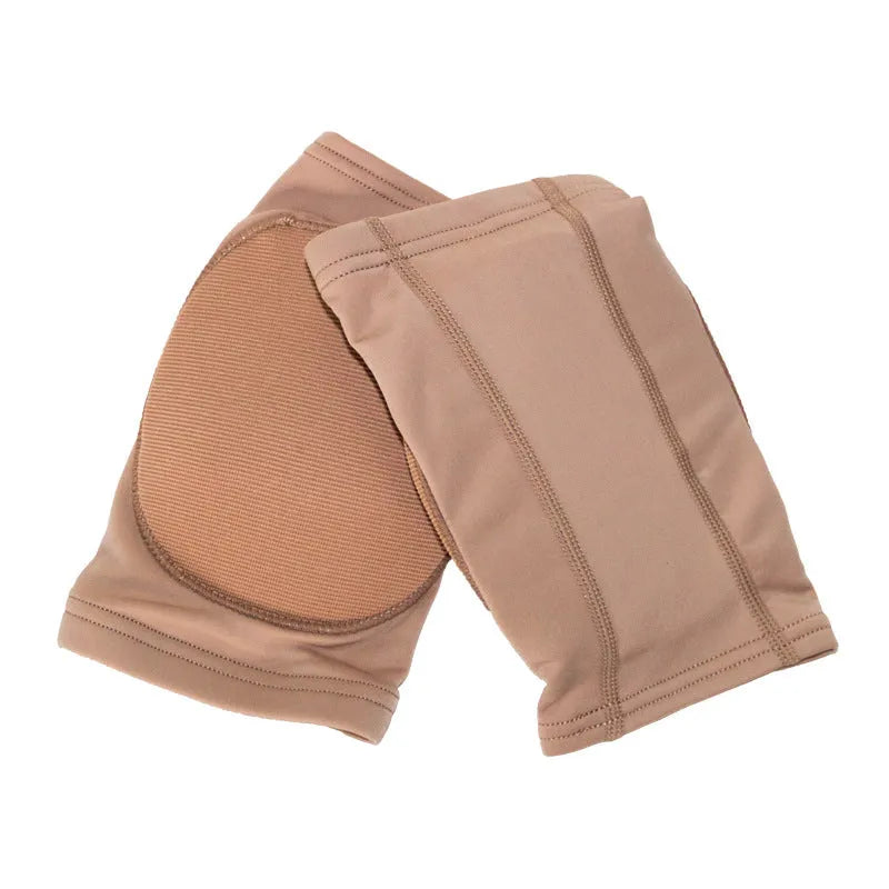 Ballet dance knee pads for yoga exercise in skin colour or black with size options