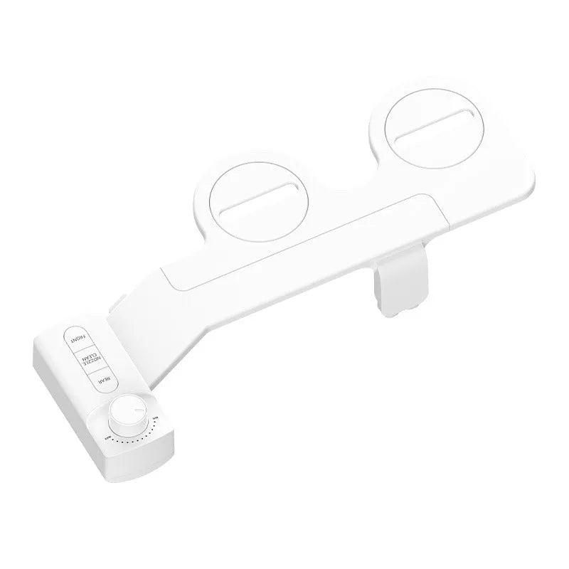 Bidet wash butt-lifting tool with split detachable ABS plastic construction in KB06 pure white
