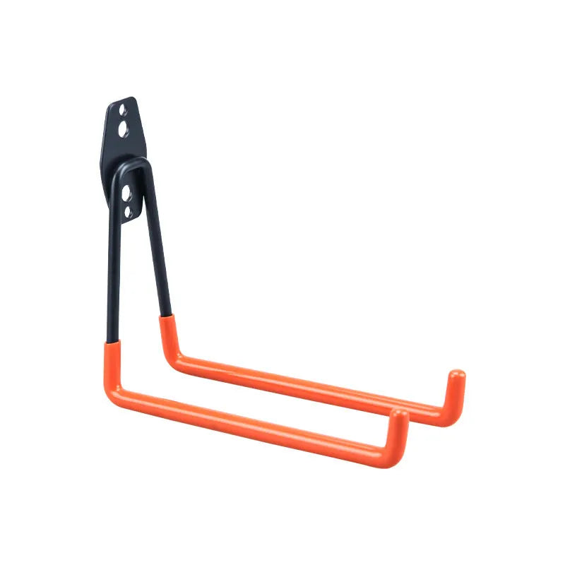 Carbon steel wire-wrap board storage hook set with screws in bright grey finish